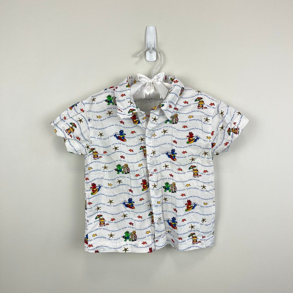 Vintage Carter's Hippo Beach Shirt Toddler
